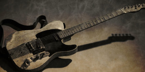 Danny's beloved 1953 Telecaster with Willie Nelson's signature