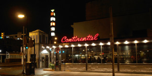 Night time shot of the Continental Diner - Philadelphia, PA