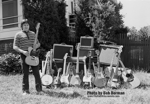 Danny Gatton circa 1971 with all his gear in the yard
