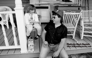 Holly Gatton and Danny Gatton on their porch May 1990. 