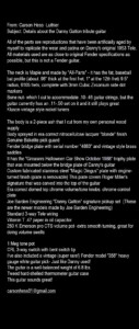 Carson Hess Luthier about his Danny Gatton Tribute Guitar