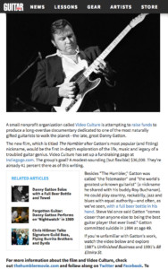 Guitar World - The Humbler: A New Danny Gatton Documentary Is in the works by Damian Fanelli. Photo by Ebet Roberts/Getty Images.