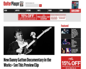 Guitar player Article - guitarplayer.com - Link to the trailer for The Humbler - Danny Gatton
